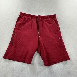Mack Weldon Ace Sweat Shorts Mens Large Red 8" Inseam Elastic Waist Stretch